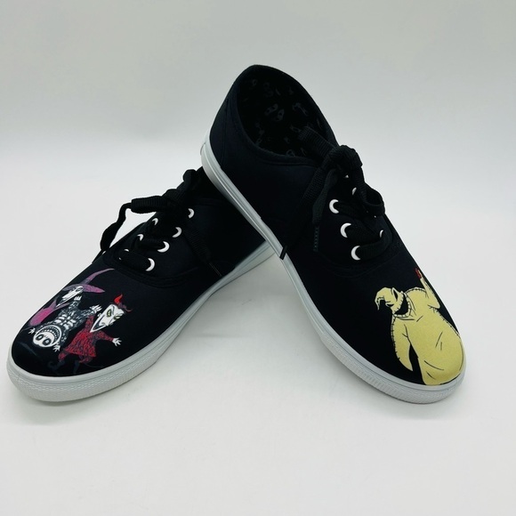 DISNEY THE NIGHTMARE BEFORE CHRISTMAS BLACK SNEAKERS SIZE 8 - Picture 11 of 16